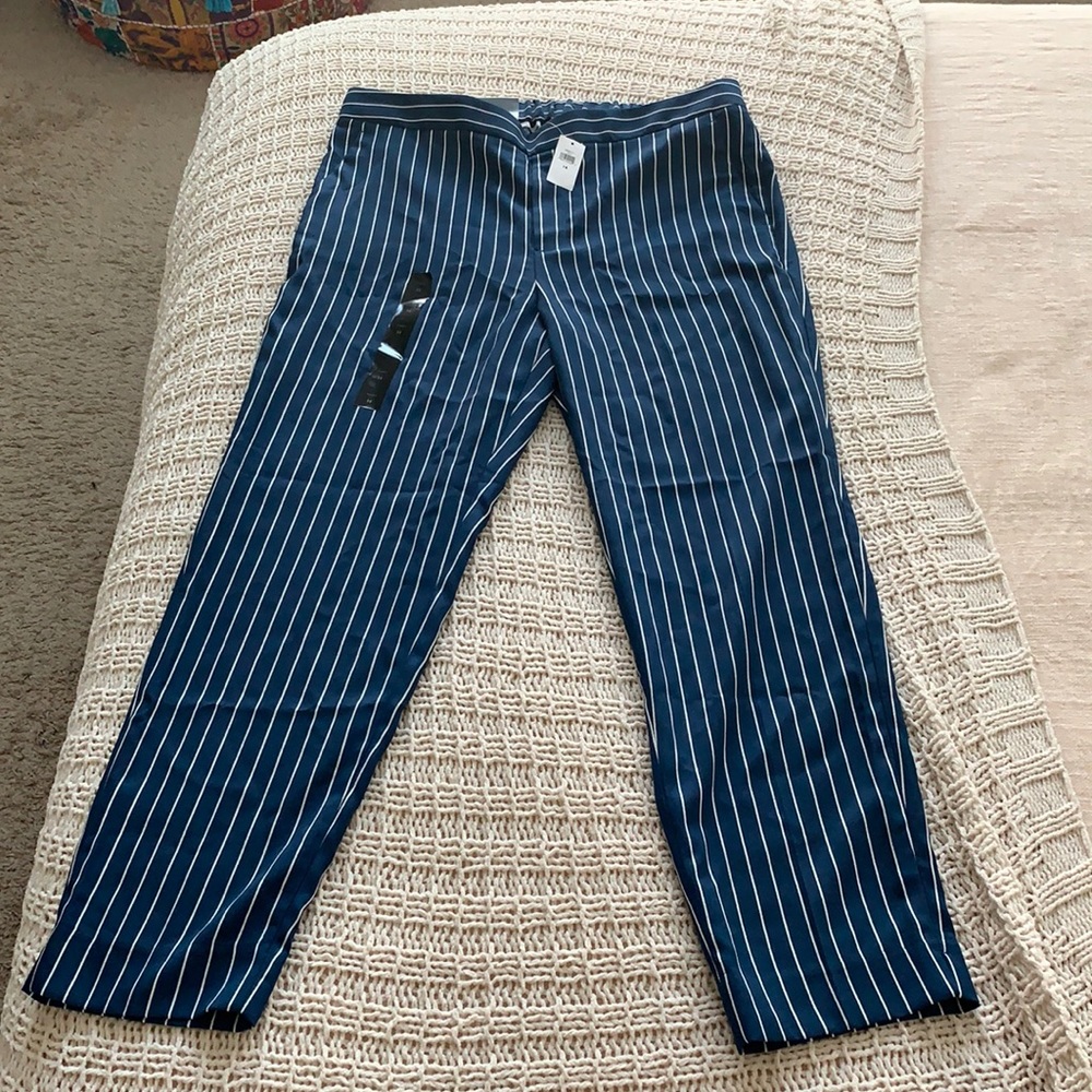 Banana Republic Stripped Pull On Pants